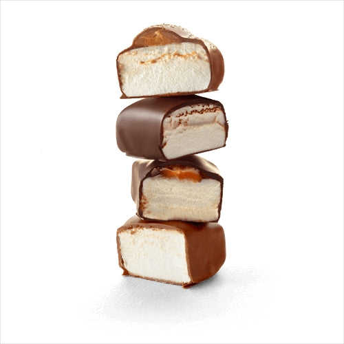 Marshmallows v horkej čokoláde so slaným karamelom